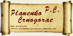 Plamenko Crnogorac vizit kartica